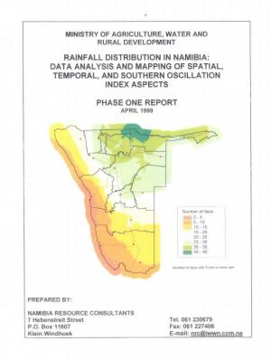 Rainfall Distribution in Namibia